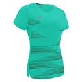 Irma Shirt Dame TURKIS/SORT L Teknisk løpe t-skjorte til dame